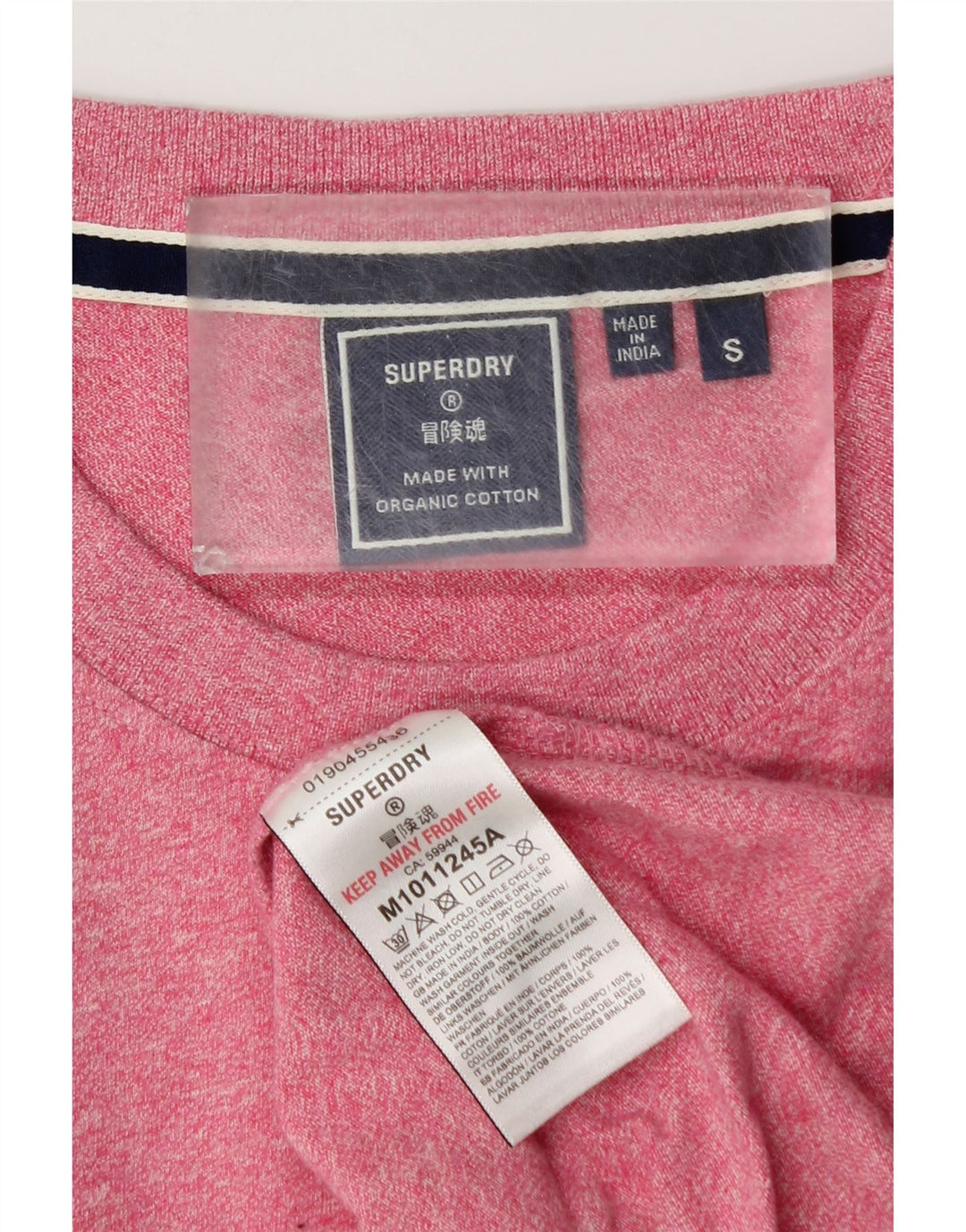SUPERDRY T-Shirt Homme Top Petit Rose Coton