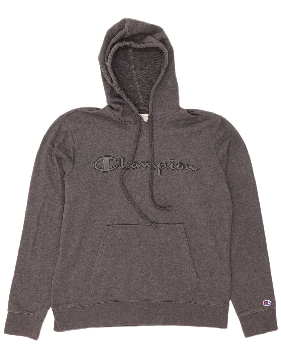 Champion Pull à Capuche Graphique Homme Gris Moyen