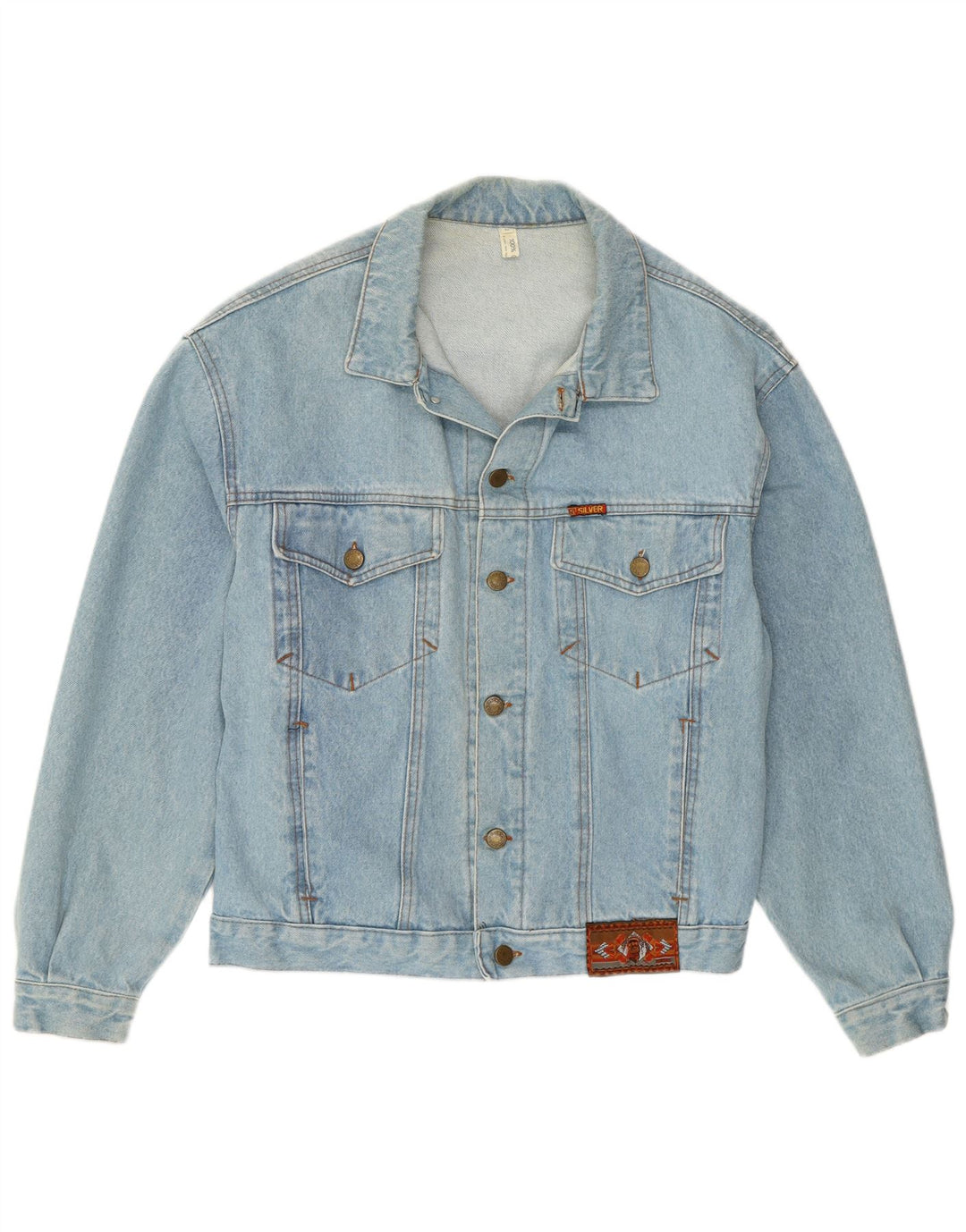 VINTAGE Veste en jean homme UK 38 Coton bleu moyen