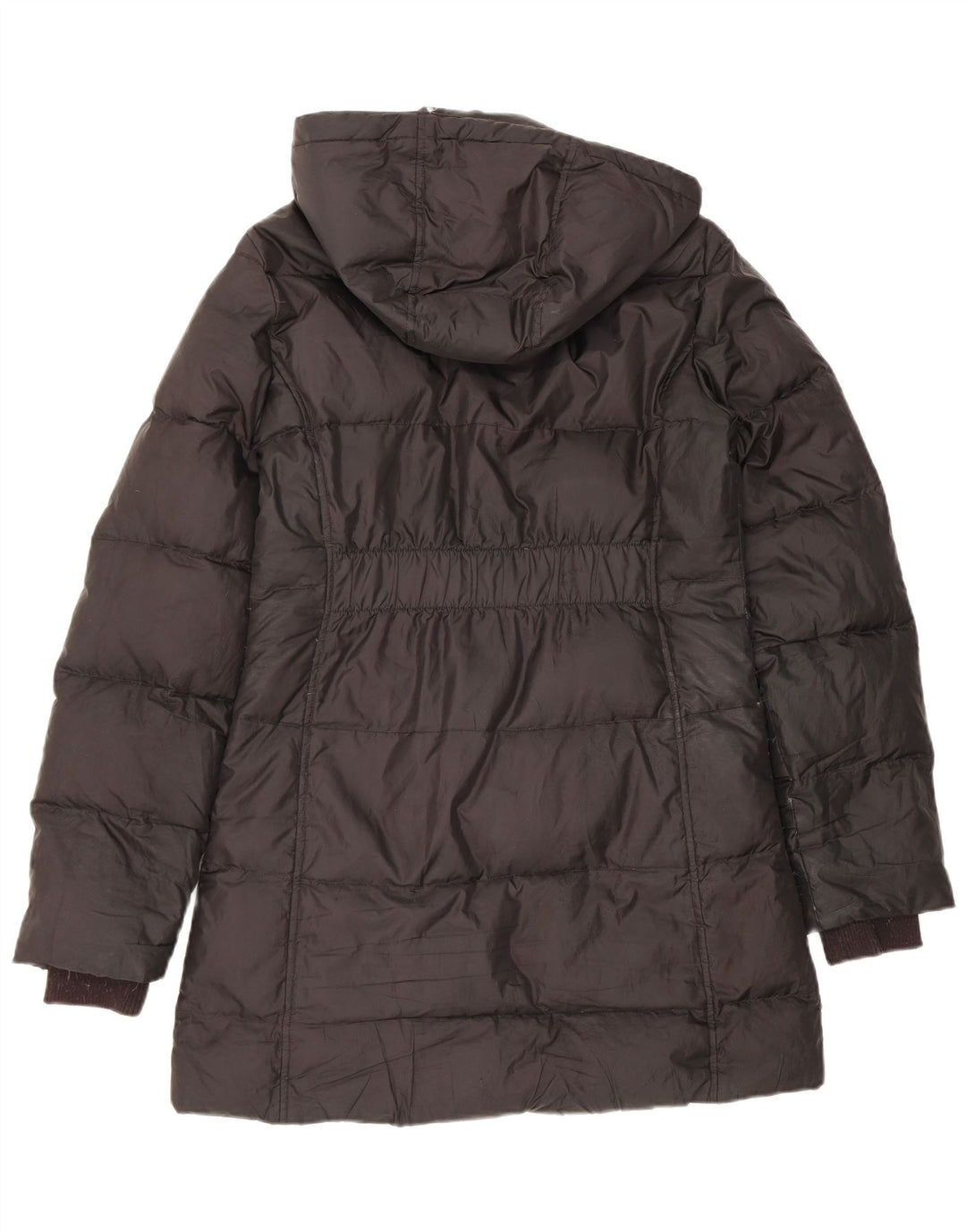Replay Manteau matelassé à capuche pour femme UK 44 Large Noir Polyester