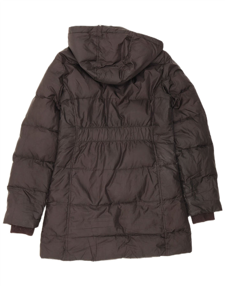 Replay Manteau matelassé à capuche pour femme UK 44 Large Noir Polyester