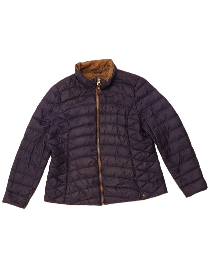 Joules Veste matelassée pour femme UK 18 XL Bleu marine Polyamide