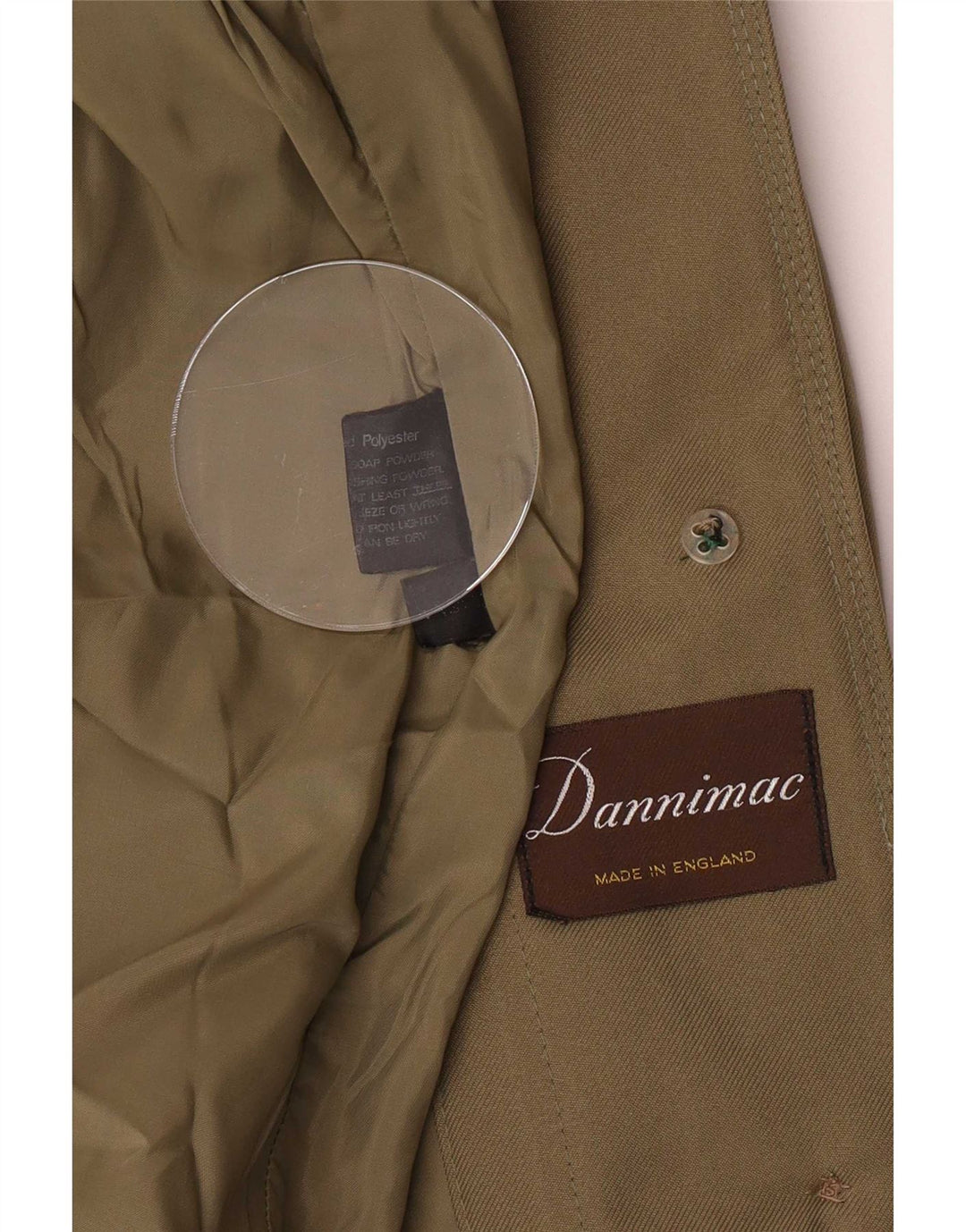 Dannimac Pardessus pour femme UK 44 Polyester kaki moyen