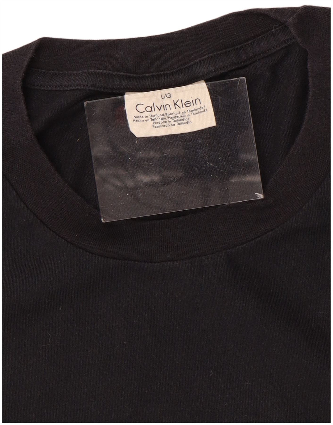 CALVIN KLEIN T-Shirt Homme Haut Large Noir Coton
