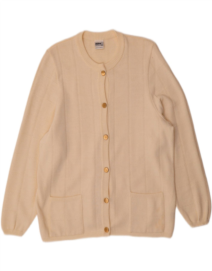 Aspa Cardigan Femme Pull EU 48 2XL Beige Polyacrylique
