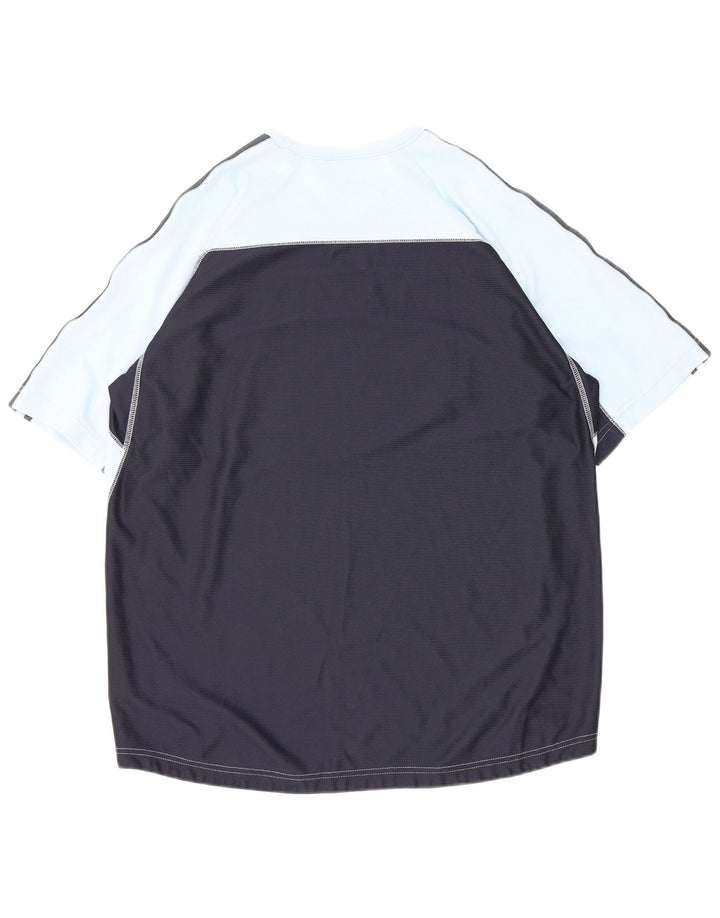 ADIDAS Hommes Climacool T-Shirt Haut Grand Bleu Marine Colorblock Polyester