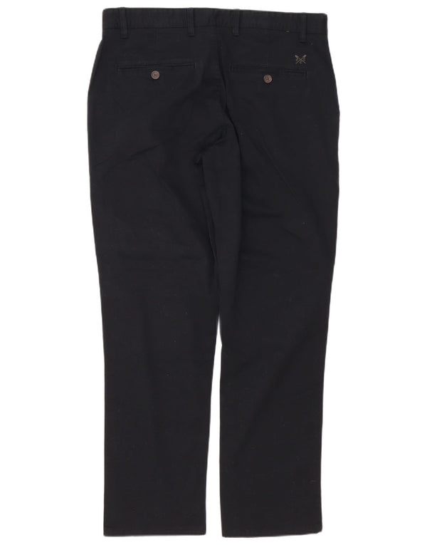 Crew Clothing Pantalon Chino Droit Homme W34 L30 Coton Noir