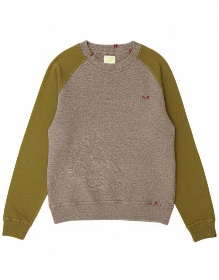 Sun68 Pull col bateau pour femme UK 14 Gris moyen Colourblock