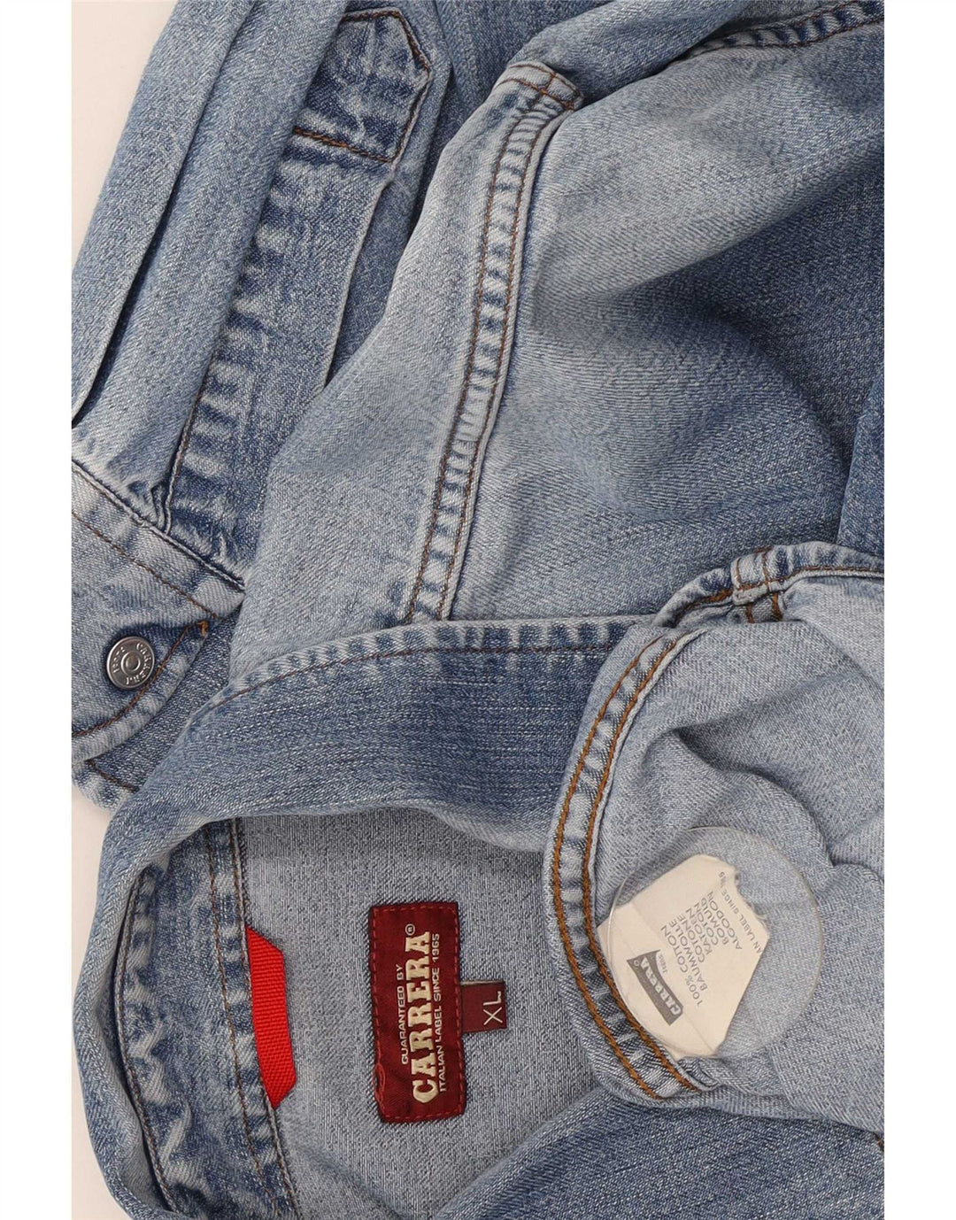 Carrera Chemise en Jean XL Bleu Coton