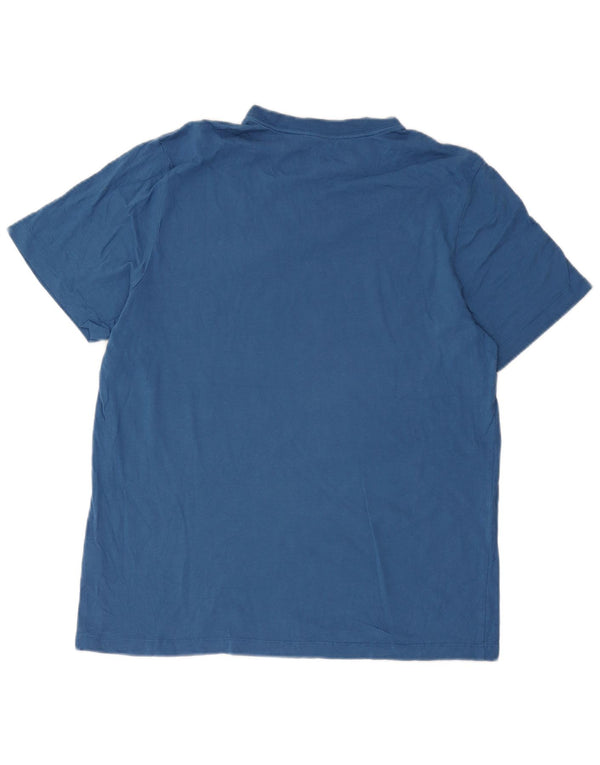 Nike T-Shirt Homme Grand Bleu Coton