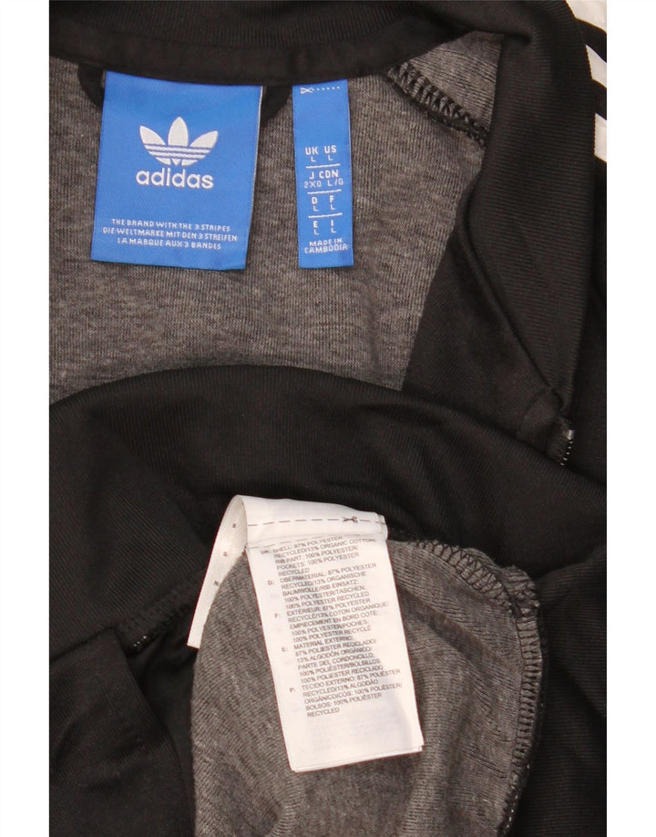 ADIDAS Veste de survêtement pour homme Large Noir Polyester