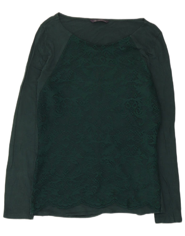 Marks & Spencer Haut à manches longues pour femme UK 42 Vert moyen Paisley Viscose