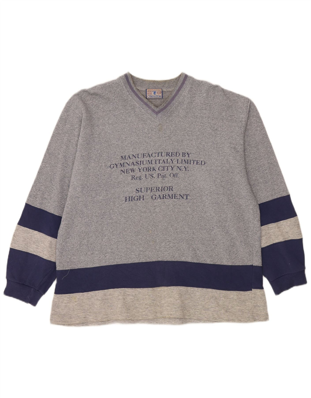 Gymnasium Sweat-shirt graphique pour homme Bleu Large Colorblock