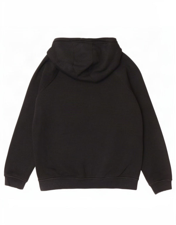 Nike Pull à capuche graphique pour femme UK 14 en coton noir moyen