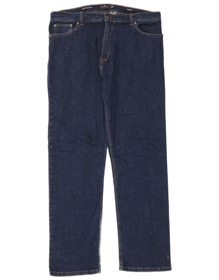 Marks & Spencer Jean droit coupe régulière pour homme W38 L33 bleu coton