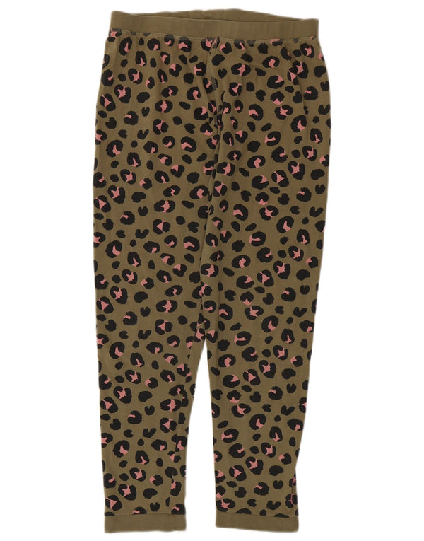 Marks & Spencer Leggings Fille 13-14 ans Vert Animal Print Coton