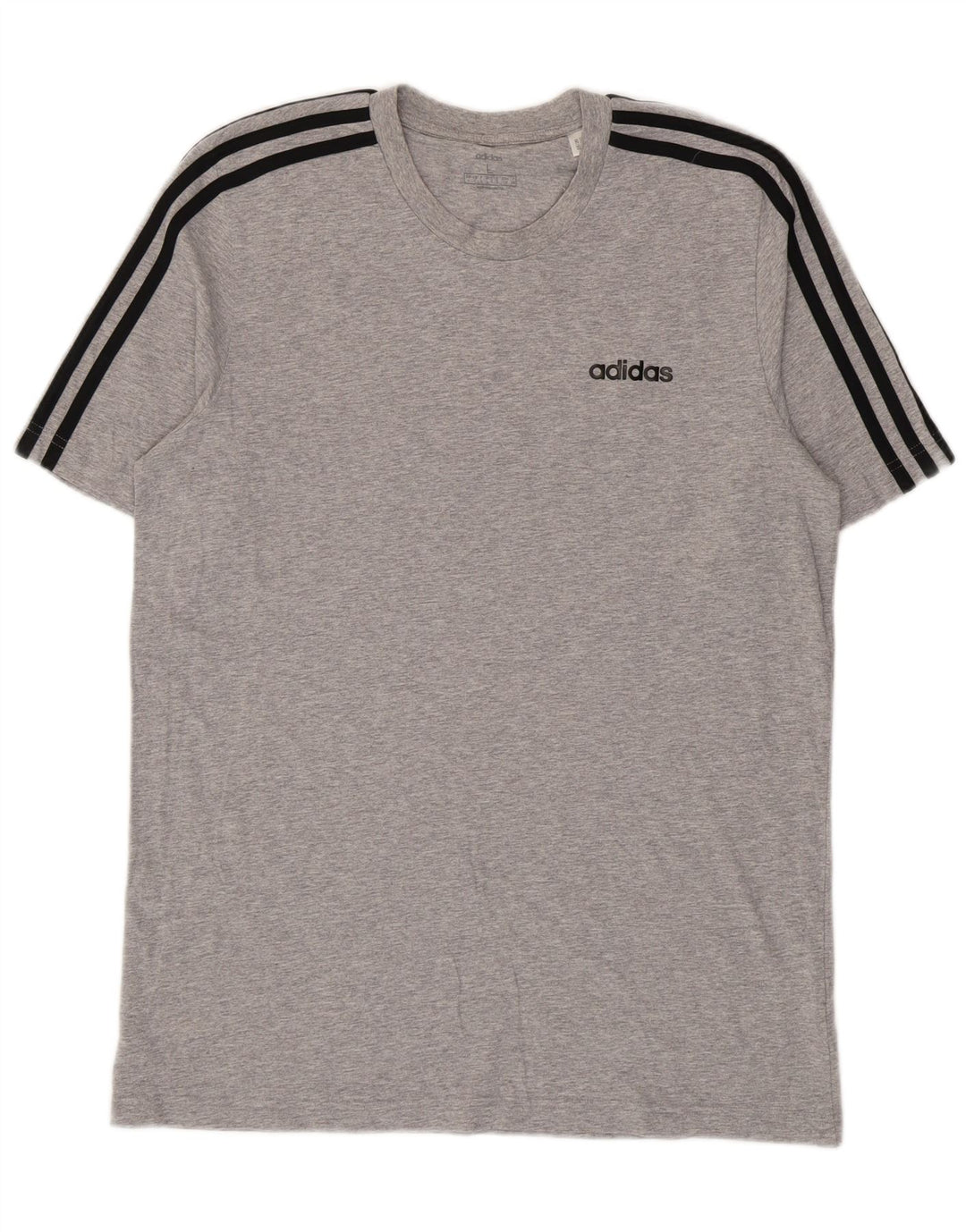 Adidas T-Shirt Homme Haut Large Gris Moucheté Coton