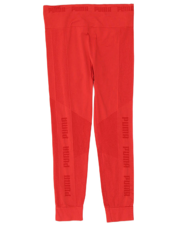 Puma Legging Capri Graphique Femme UK 44 Nylon Rouge Moyen