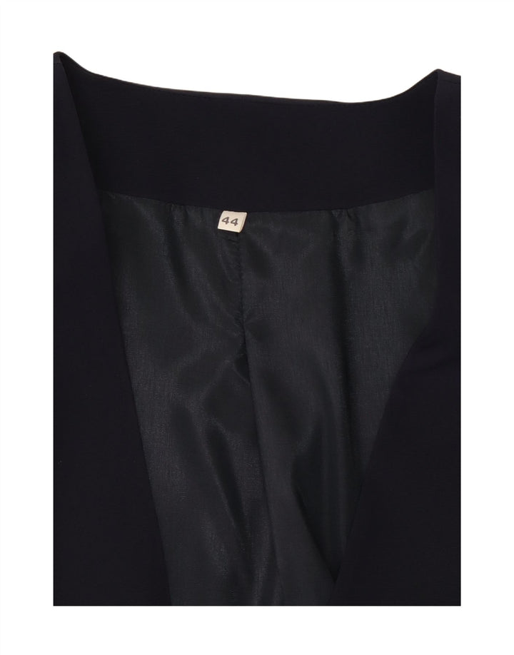 VINTAGE Veste Blazer Croisée Femme IT 44 Bleu Marine Moyen