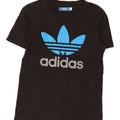 ADIDAS Mens Graphic T-Shirt Top Small Black Vintage Adidas and Second-Hand Adidas from Messina Hembry 