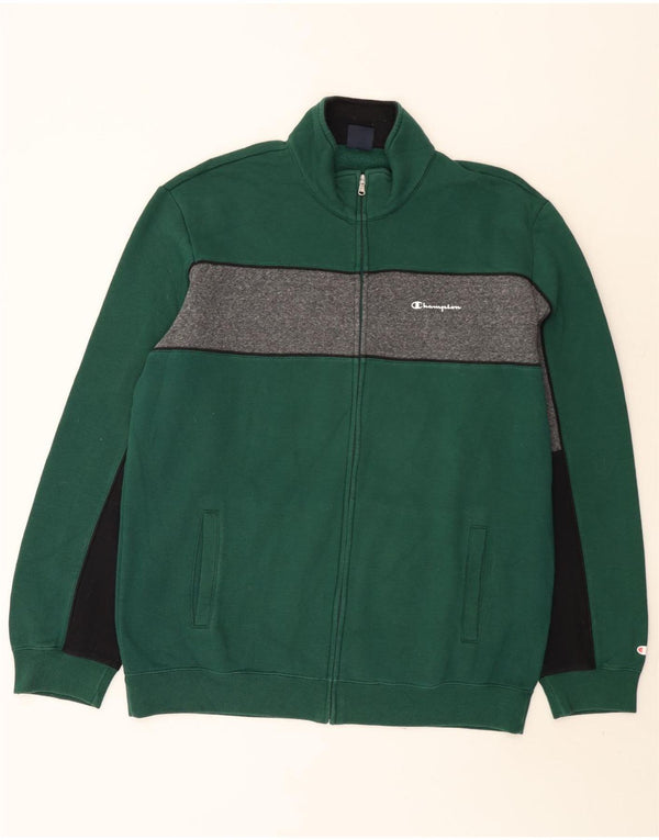Champion Veste de survêtement pour homme 3XL Vert Colourblock