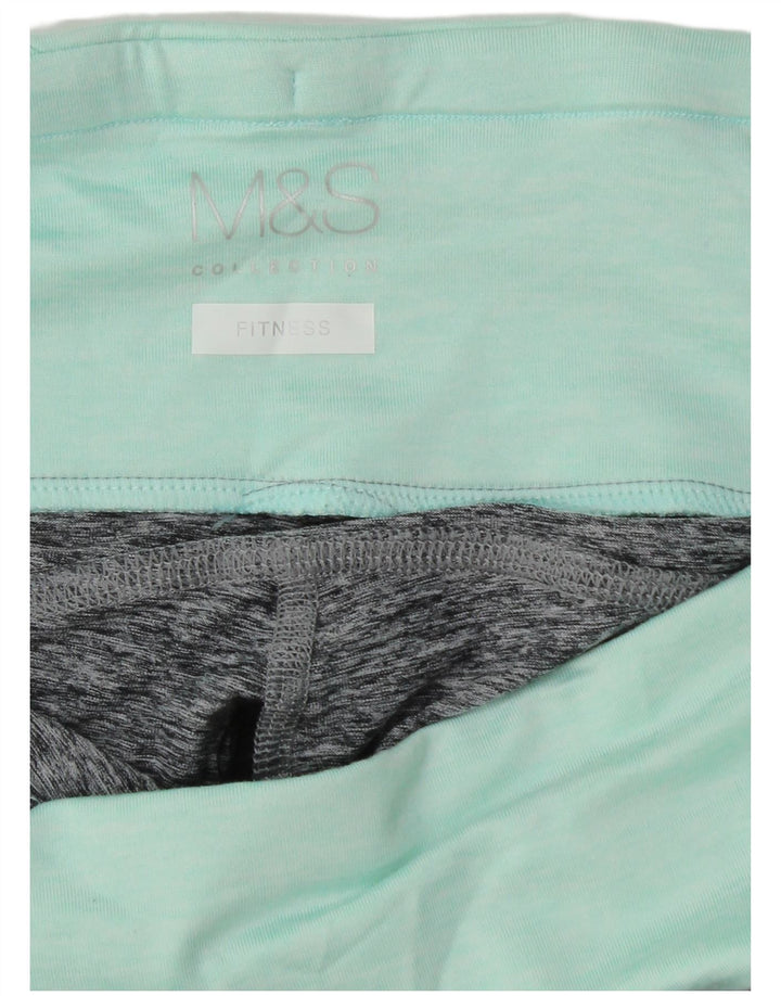 Marks & Spencer Leggings Capri pour Femme UK 44 Gris Moyen Colorblock