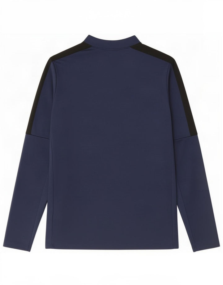 Nike Haut de survêtement Dri Fit pour garçon 6-7 ans Bleu marine Taille L