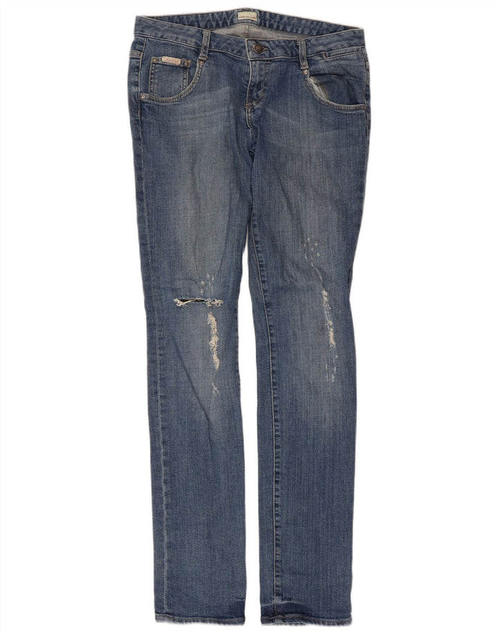 Calvin Klein Jean slim effet vieilli W30 L33 en coton bleu pour femme