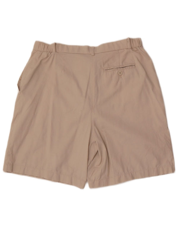 Marks & Spencer Short chino taille haute pour femme UK 16 Large W30 Coton beige