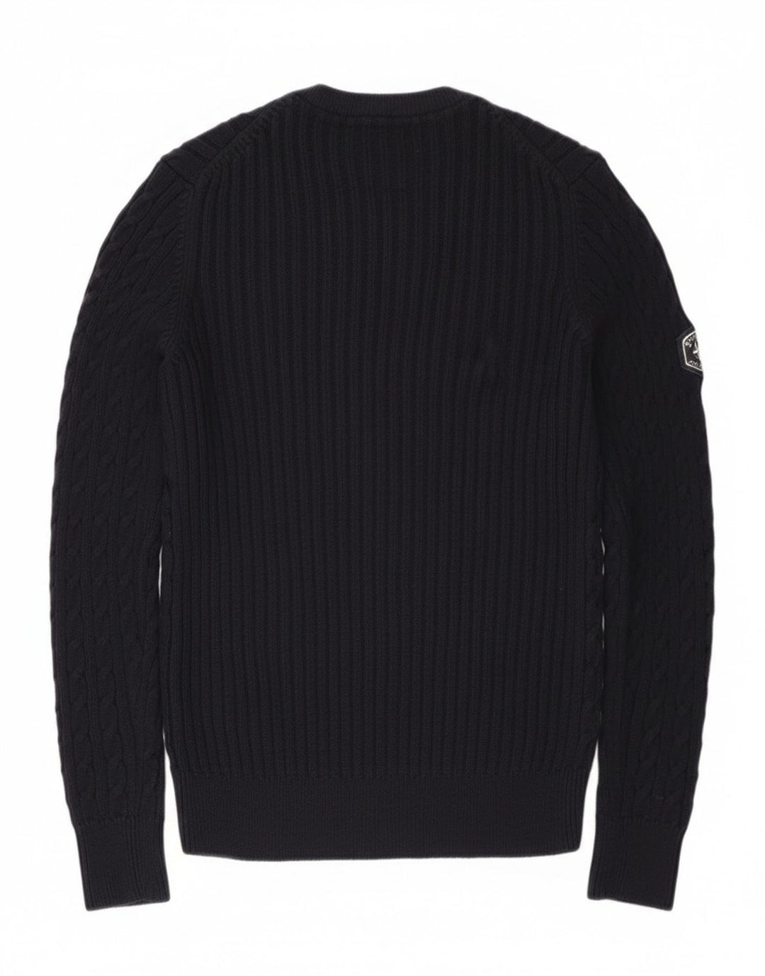 Superdry Pull Cardigan Graphique Femme UK 8 Petit Coton Bleu Marine