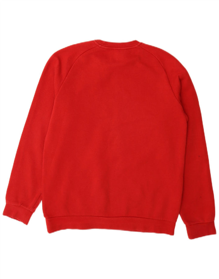 ADIDAS Sweatshirt Jumper Garçon 15-16 ans Rouge Coton