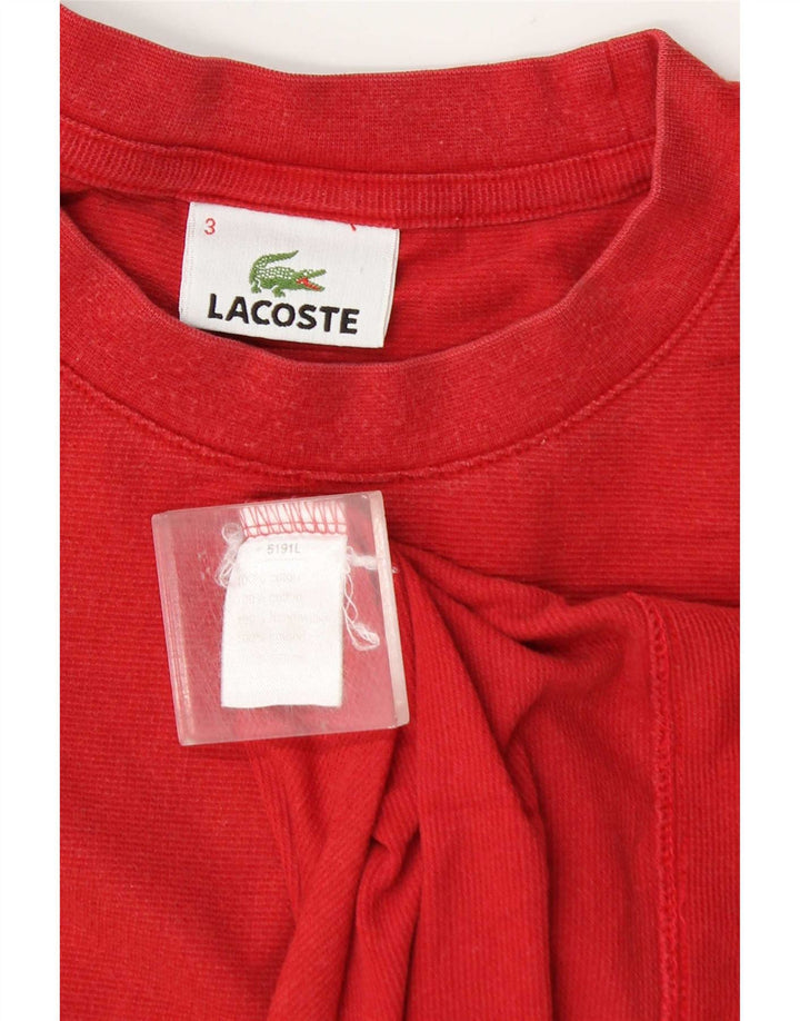 Lacoste T-Shirt Homme Top Taille 3 Petit Coton Rouge