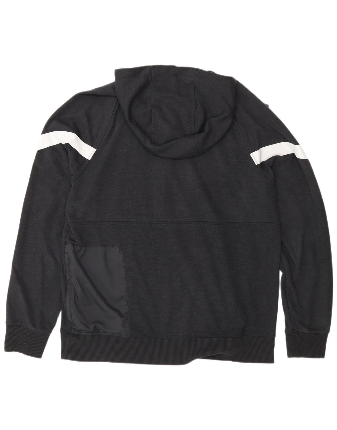 Nike Pull à capuche zippé pour homme en polyester color block Noir Taille L