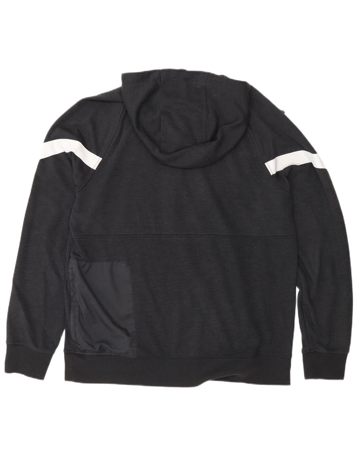 Nike Pull à capuche zippé pour homme en polyester color block Noir Taille L