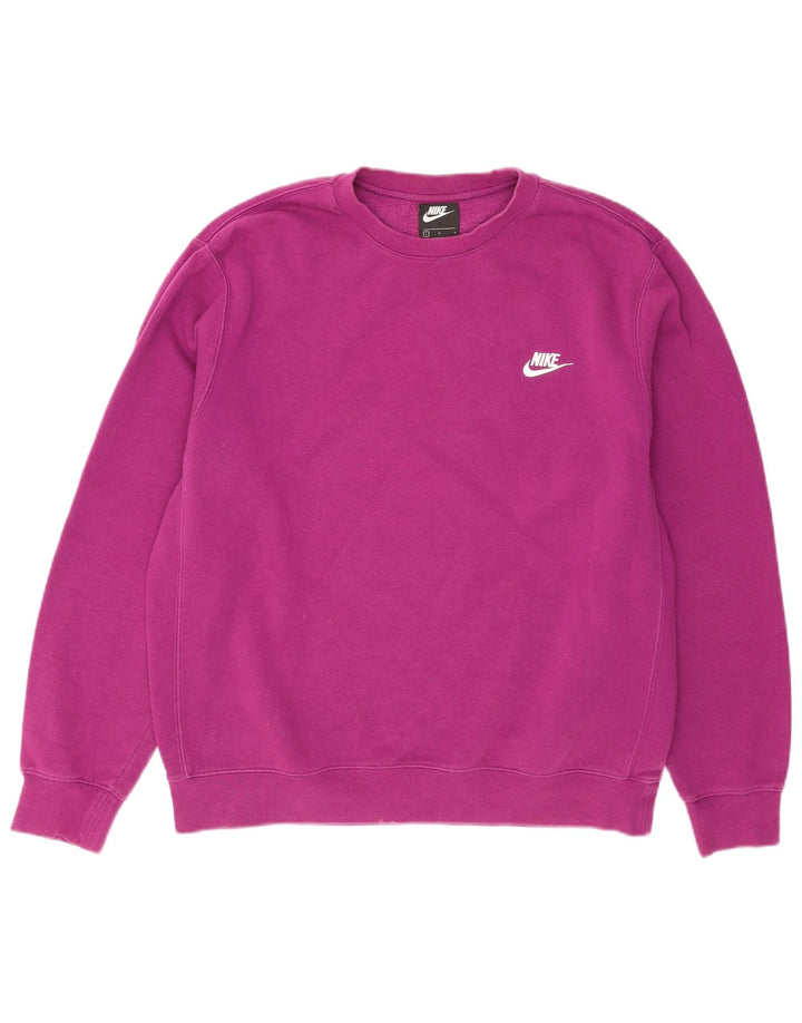 Nike Sweat-shirt pour homme en coton rose Taille L