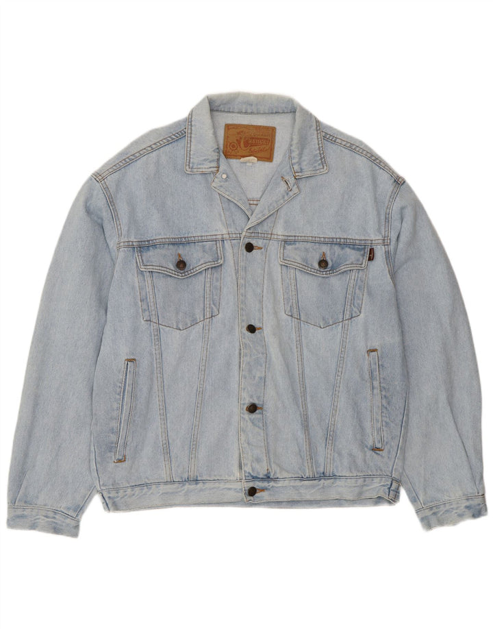 Casucci Veste en jean pour homme UK 40 Large Bleu Coton