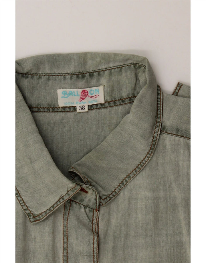 Ball On Chemise Femme Taille 38 Soie Vert Moyen