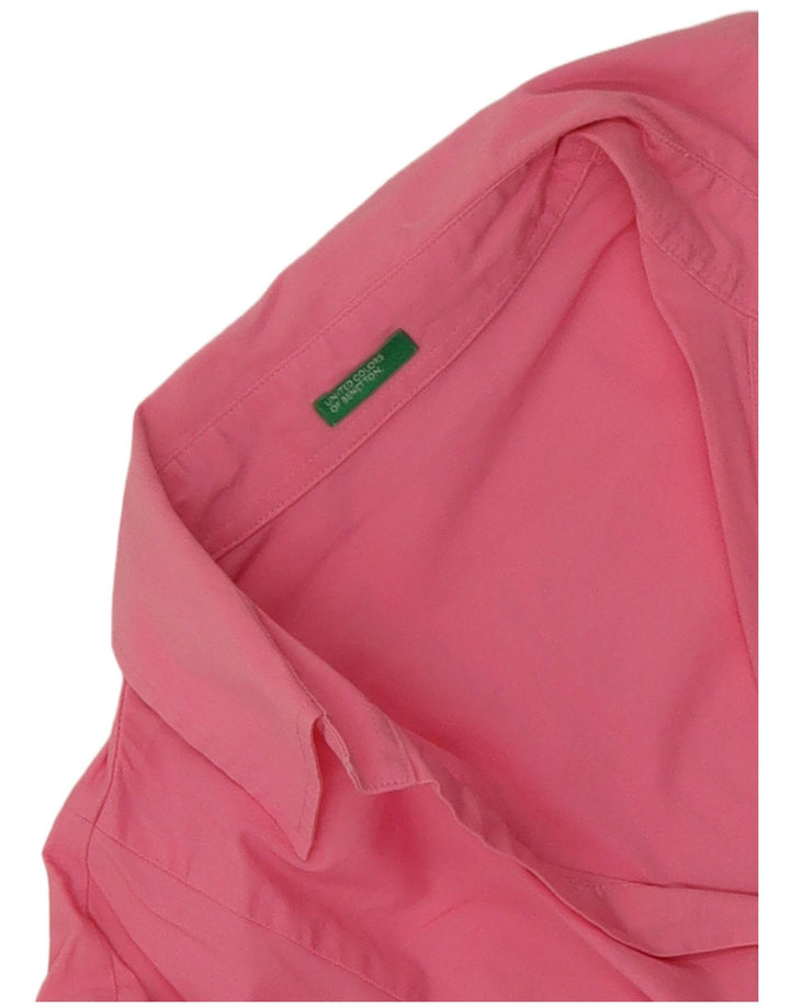 Benetton Chemise Pull Femme UK 12 Rose Moyen