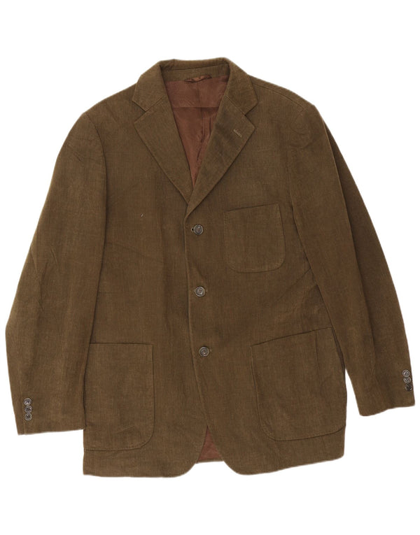 Henry Cottons Veste blazer 3 boutons pour homme IT 54 2XL Kaki Coton