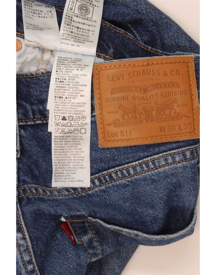 Levi's Jean Slim 511 Homme Bleu W30 L30 Coton