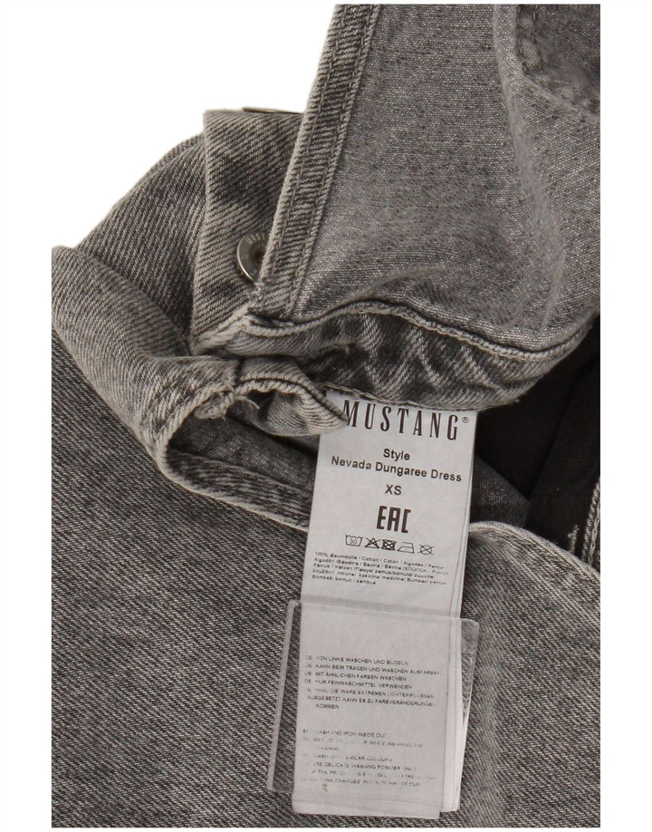 Mustang Robe Salopette Femme UK 6 XS Gris Coton