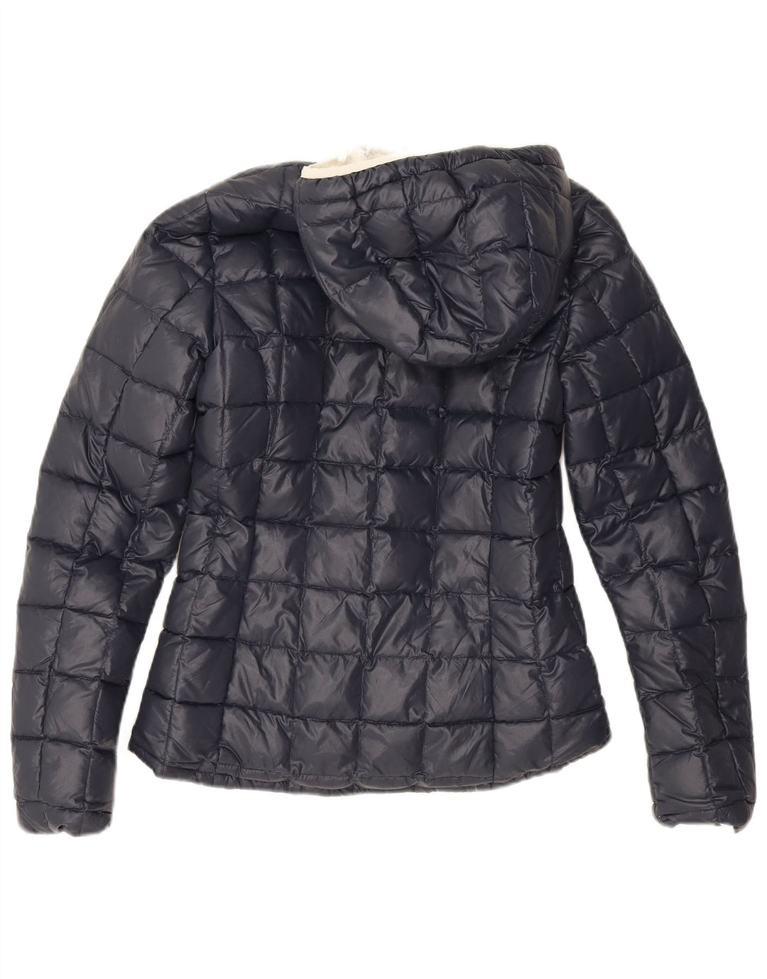 K-Way Veste matelassée réversible à capuche pour femme UK 8 Small Noir Polyamide