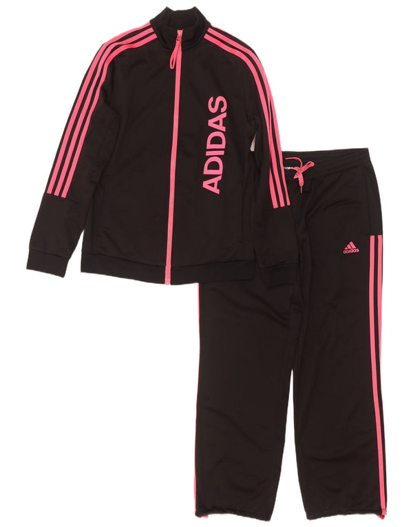 Adidas Survêtement complet graphique pour femme UK 12/14 Polyester noir moyen
