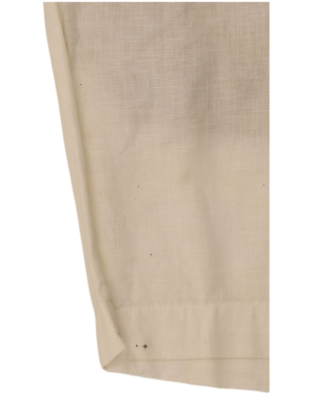 Zara Short Chino Femme Petit W30 Lin Blanc