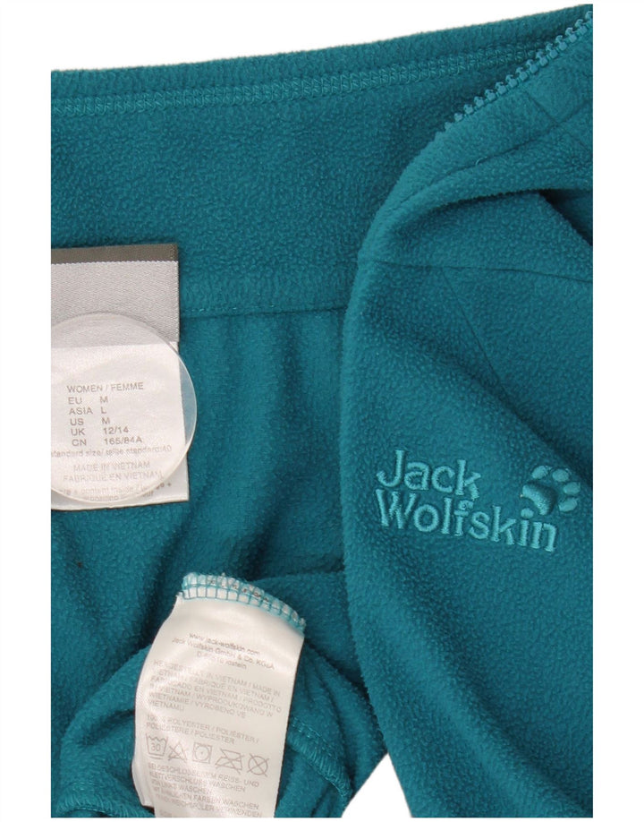JACK WOLFSKIN Veste Polaire Femme UK 12/14 Bleu Moyen Polyester