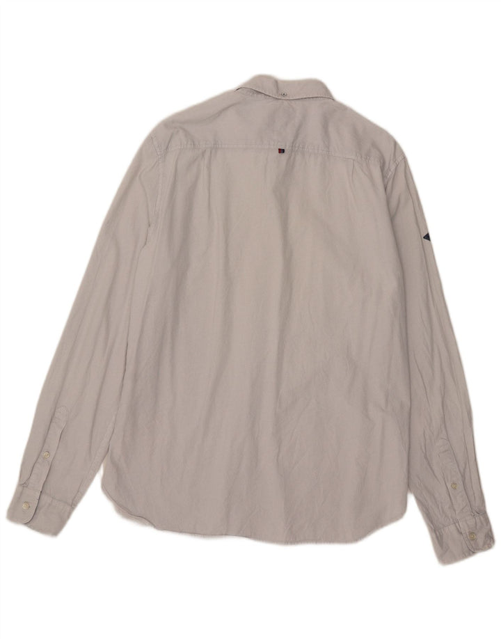 Superdry Chemise Homme 2XL Gris Spotted Cotton