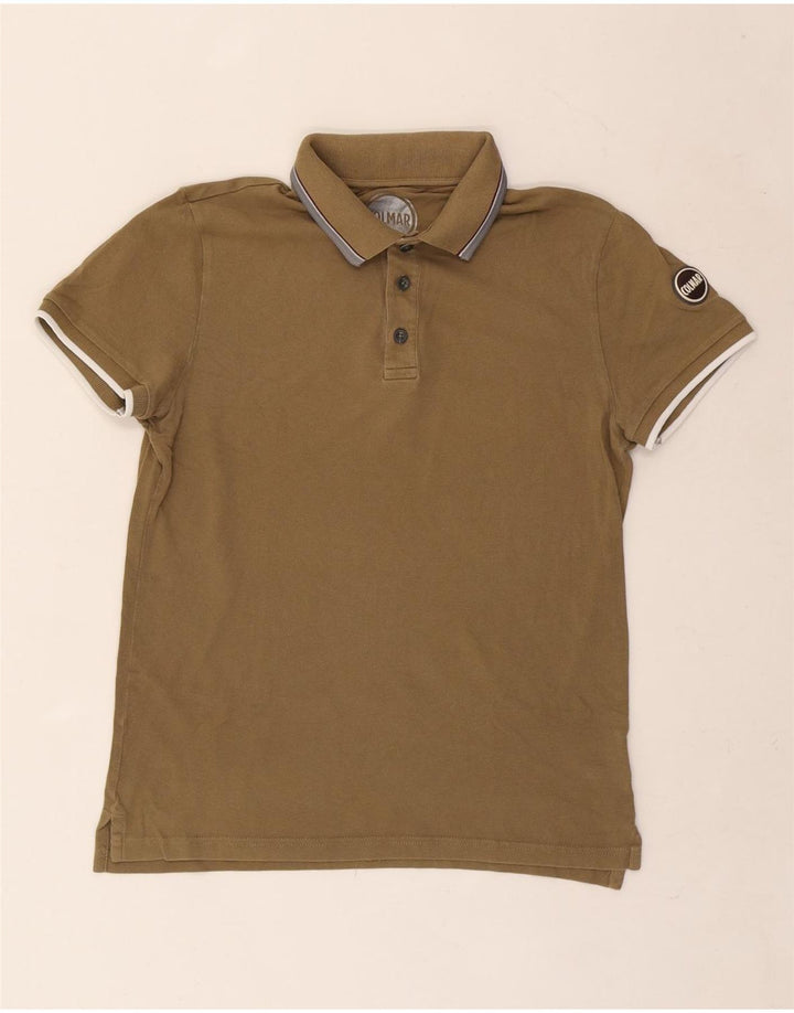 Colmar Polo Graphique Coton Kaki Moyen Homme