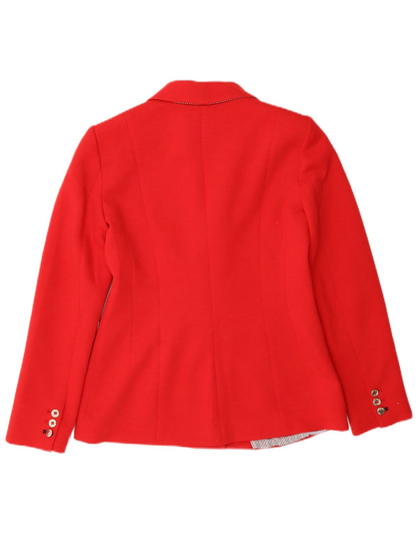 Tommy Hilfiger Veste blazer double boutonnage pour femme US 2 XS Rouge Polyester