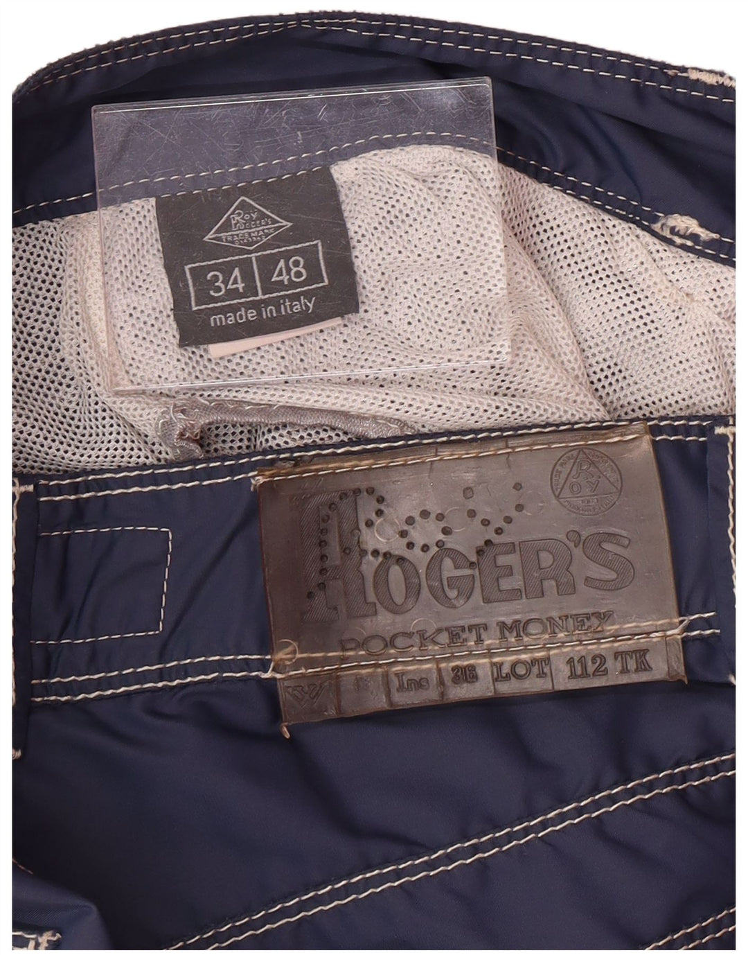 ROY ROGERS Short décontracté homme IT 48 Medium W34 bleu marine polyamide