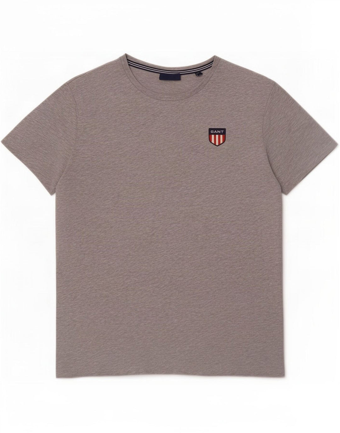 Gant T-Shirt Homme Gris Moyen Moucheté Coton